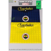 "dekomus Cep Defteri Hediyeli" Yeni Sezon Lisanslı Fenerbahçe Tekli Çıtçıtlı Dosya Altın