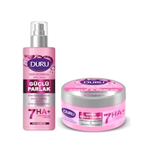 Duru Nem Bombası Saç Bakım Maskesi Ve Sprey Serum 200 Ml Güçlü Parlak 2 Li Set