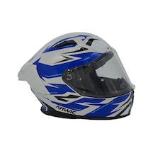 Arwic Fullface Motosiklet Kaskı Ar935 Storn Güneş Vizörlü Ece-r 22.06 Beyaz