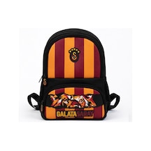 Galatasaray Lisanslı Aslan Desenli 3 Bölmeli Anaokulu Çantası Karışık Renkli