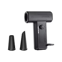 2025 Mini El Turbo Üfleyici Fan 130 K Rpm Aşırı Taşınabilir Toz Üfleyici Led I Black