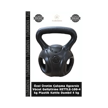 Özel Üretim Çalışma Egzersiz Vücut Geliştirme Kettle-100-4 Kg Plastik Kettle Dambıl 4 Kg