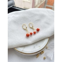 925 Ayar Gümüş Papatya Silver Altın Modeli Bahar Bereketi Birliktelik Kiraz Küpe.rose.gold.rodaj