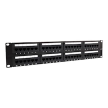 HqSpeed 48 Port Cat6 Patch Panel Dolu