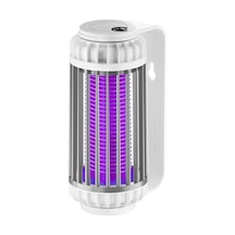 Ximistore9 Pil Desteğili Evcil Kovucu - 365nm Mor Işık Ve Solunum Benzetimi İle Çok Yönlü Tutma, Güçlü Elektrik Şoku İle Komar Öldürücü Gri