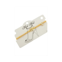 Sarı - 514 - Renkli Deniz Kabuğu - Shopgpt - Boncuk Halhal