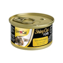 Gimcat Shinycat Ton Balıklı ve Peynirli Jelly Konserve Yetişkin Kedi Maması 70 G