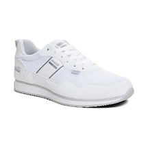 Jagulep Bugatti Deri Anorak Anatomik Erkek Sneaker Beyaz Buz Beyaz