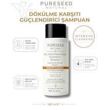 Pureseed Natural Saç Dökülmesine Karşı Güçlendirici Şampuan - Derinlemesine Bakım - 340 Ml