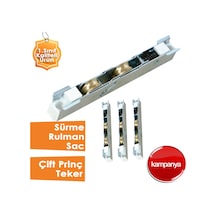 4 Adet Sürme Çelik Çift Rulmanli Pirinç Teker