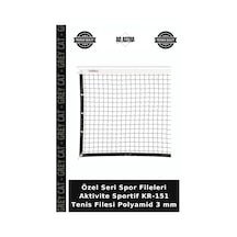 Özel Seri Spor Fileleri Aktivite Sportif Kr-151 Tenis Filesi Polyamid 3 Mm Çok Renkli