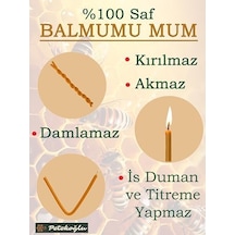 50 Adet Balmumu Mum Dilek Mumu Doğal Petek İnce Uzun Parti Nişan Düğün Ritüel Doğum Günü Mum 6998