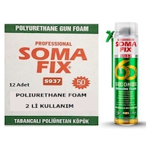 12 Adet 750 Ml - 880 Gr 60 Saniye Poliüretan Yapıştırma Köpük 2 Li Kullanım