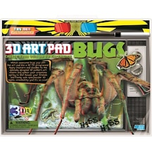 3d Art Pad Böcekler / 3d Böcekler Gözlüklü Kitap Poster Boyama