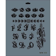 Rich New Seri N-123 Stencil 35X25 Cm
