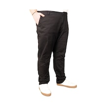 Mode Xl Büyük Beden Erkek Pantolon Keten 20850 Siyah 001