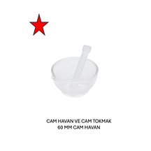 Tokmaklı Cam Havan 60 MM