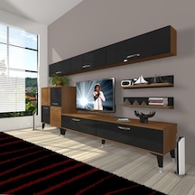 Decoraktiv Eko 8 Slm Std Silver Tv Ünitesi Tv Sehpası Ceviz - Siyah