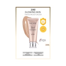Note Cosmetique 3 in 1 Glowing Skin Tinted Moisturizer 50 SPF Işıltılı Aydınlatıcı Krem