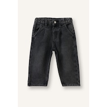Defacto Baggy Fıt Beli Lastikli Standart Paça Pamuklu Jean Pantolon Kız Bebek H7115a526aunm55 Gri-nm55