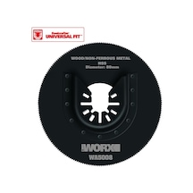 WORX WA5008 Çok Amaçlı Raspalama Makinası İçin 80mm 360˚ Metal, Ahşap, Fiberglas, PVC Universal Kesme Bıçağı