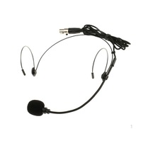 Novahub Hoparlör Sesi İçin Profesyonel 3pin 3.5mm Çift Kulak Kancası Headworn Mikrofon, Xlr - Diğer