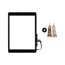Apple Uyumlu iPad 5.nesil A1822-a1823 Servis Home Tuşlu Dokunmatik Siyah + B7000