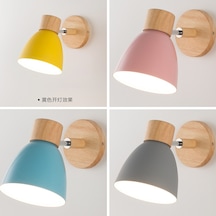 Başucu Duvar Lambası İskandinav Modern Minimalist Yaratıcı Işık Lüks Oturma Odası Yat Odası Merdiven Balkon Koridor Aplik 58248280 Sarı