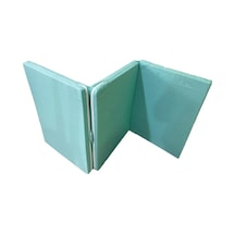 Katlanır Sünger Yatak Su Yeşili Kırçıllı 80x180x6 CM Tek Kişilik Yer Yatağı