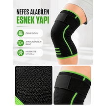 Diz Tamamlayıcı Spor Dizlik Esnek Örme Kumaşlı Ayarlanabilir Üst Bantlı