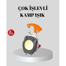 Hubrendy Tekno Çok Fonksiyonlu Anahtarlık Fener Güçlü Led Işıklı, Şarjlı, Düdüklü Ve Tornavidalı M AÇIK GRİ KAHVE KARIŞIMI