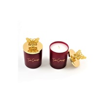 Tiem Concept Dekoratif Özel Tasarım Gold Kelebek Tepelikli Amber