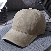 Erkek Yıkamalı Yazlık Şapka Ayarlanabilir Beyzbol Cap