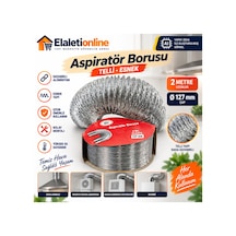 Aspiratör Borusu 2 Metre Gri - 925256550