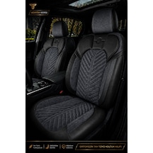 Kia Picanto 2004+ Uyumlu Vertör Serisi Ortopedik Tay Tüyü Füme Siyah Koltuk Kılıfı