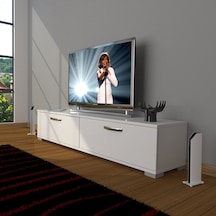 Decoraktiv Eko 140 Slm Std Tv Ünitesi Tv Sehpası - Parlak Beyaz Parlak Beyaz