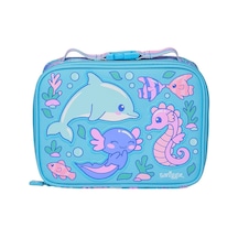 Smiggle Little Journeys Mini Kare Beslenme Çantası Aqua 458129 Çok Renkli