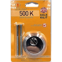 00 K Çelik Kapı Kilidi Silindir Rozeti-blisterli-krom