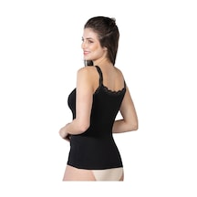 Siyah Mı Emay 1411 Modal Cotton Dantelli Atlet Siyah