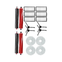 Rovexa Roborock Qrevo Master Uyumlu 6 Aylık Yaşam Kiti Siyah Yan Fırçalı 6 Aylık Siyah Yaşam Kiti