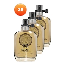 Avon Scent Masculine Woody Erkek Parfüm EDT 30 ML x 3