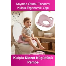 Klozet Pembe Kulplu Klozet Küçültücü Çocuk Adaptörü Tuvalet Eğitimi İçin Kaymaz Oturağı Küçültücü Çok Renkli