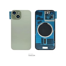 İphone 15 Arka Pil Kapağı Full Nfc Li Lensli- Cam