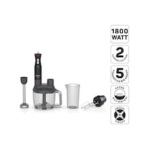 Arzum Ar1204 Starchef Pro 1800w 4 Bıçaklı 1500 Ml Hazneli 2 Kademeli Multi Blender Seti, Siyah