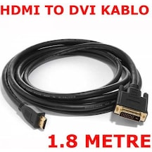 Hdmi To Dvi Görüntü Ses Kablo 1.8 Mt Bağlantı Kablosu Tv Lcd Led
