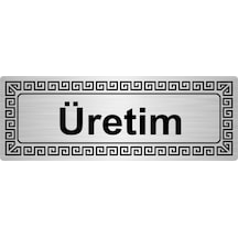 Üretim 7 Cmx20 Cm Metal Yönlendirme Levhası Gümüş Renk Metal