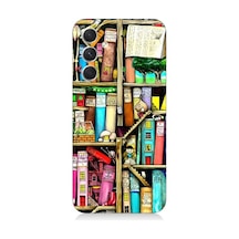 Samsung Galaxy A24 Uyumlu Kitaplık Ve Raflar Books Shelf Desenli Silikon Kılıf