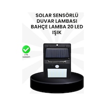 Su Geçirmez Ip65 20 Led Solar Sensörlü Bahçe Veranda Aydınlatma