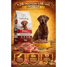 Teodor Kuzu Etli Yetişkin Köpek Maması 15kg %28 Protein %16 Yağ
