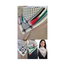 Aldaıyr 4 Adet Filistin Temalı Fular 50x50 Unisex Günlük Kullanıma Uygun Puşi Şal Kefiye Filistin Bayrak Çok Renkli 75765873